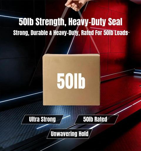 Man carrying 50lb box to show Clear Packing Tape Set 6 Rolls 408 Yards Total Heavy Duty Shipping Tape For Moving Boxes
