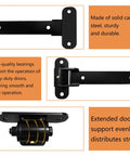 2 Pack Heavy Duty Gate Hinges Weld On Or Bolt On 900 Lbs Capacity with carbon steel construction, various views