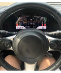 Toyota 86 Subaru BRZ 2013 2019 12.3 Inch LCD Dashboard Instrument Panel Digital Cluster Smart Gauges Module Upgrade Plug And Play Ready Built In Circuit Components in steering wheel view