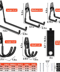 Set of 20 pack heavy duty garage hooks solid steel wall mount hangers with anti slip coating for organizing tools and equipment