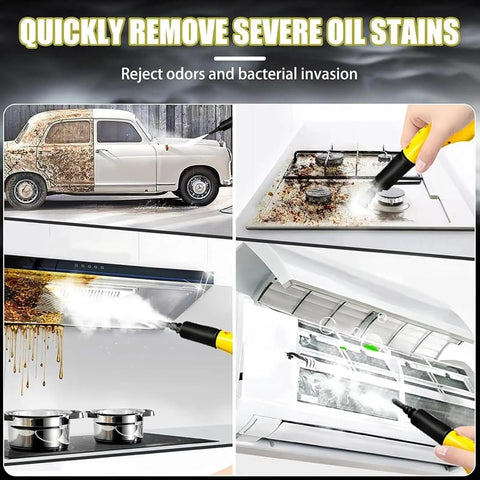 Kickass 2500W Steam Cleaner With Ozone Sanitizing And 3.5L Tank for removing grease and grime from surfaces and appliances.