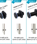 Three sizes of RV Cable Passthrough Grommet For Starlink Mini And RVs Water Resistant Ethernet Coax Pass Through Anti Drop Easy Install