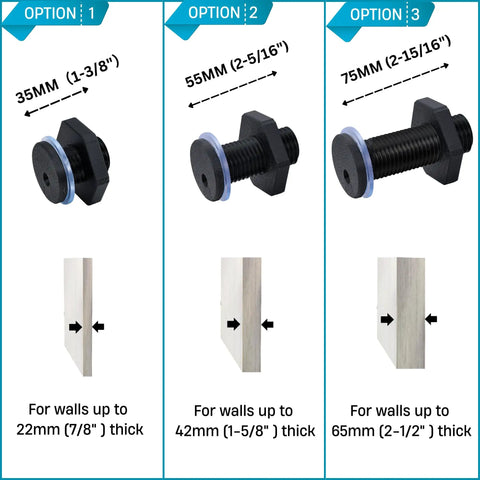 Three sizes of RV Cable Passthrough Grommet For Starlink Mini And RVs Water Resistant Ethernet Coax Pass Through Anti Drop Easy Install