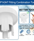 Pro Grade Spa Jet Wrench Tool SP1434T, white plastic, Hayward JetAir III compatibility, easy installation, spa nozzle tool