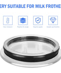 Milk Frother Lid Seal Replacement For Aeroccino 3 And 3R 3593 And 3594 Models Leak Proof OEM Grade Fit Easy Install Frother