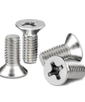 Heavy Duty Stainless Steel Brake Disc Rotor Screws 4 Pack Fits Honda Civic Accord CRV showing detailed screw design and finish.