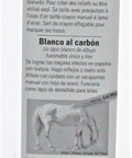 Back of packaging for Charcoal White Transfer Pencils 2 Pack 2B USA Made Original Charcoal White Color Ideal For Tracing Sketching And Shading