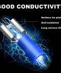 200Pcs Red Vinyl Insulated Female Spade Wire Connectors For DIY Auto Wiring 22-16 AWG 6.3mm 1/4 Inch Quick Disconnect Terminals Electrical Crimp Connectors With Flame Retardant PVC Insulation, blue insulated spade terminal