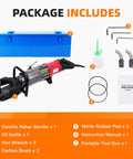 Heavy Duty 1500W Electric Rebar Bender Fits 16 To 25mm Steel Rod Up To 1 Inch With Fast 3 Second Cycle Adjustable Angle Portable Hydraulic Bending Machine In Carry Case with included tools and accessories.