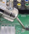 45 Degree Curved Angle Nozzle For 850 Series Hot Air Rework Station, Stainless Steel Replacement Tip for precise soldering on PCB.