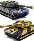 Set of two Realistic Infrared Battle RC Tank With 2.4GHz Remote, 360 Degree Turret, LED Lights And Realistic Sound Effects