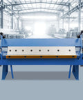 Beefy 24 Inch Pan And Box Brake For Sheet Metal Bending Heavy Duty Steel Tool with removable fingers in industrial setting