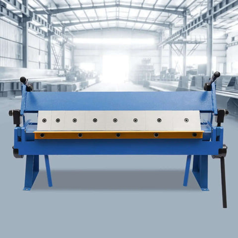 24 Inch Pan And Box Brake For Sheet Metal Hand Brake With 0 To 135 Degree Bending Heavy Duty Pro Grade Metal Brake front view