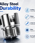DIY PVC Pipe Threading Kit For Drill With Tape Internal And External Threading Tool One Half Inch Three Quarter Inch One Inch NPT For PVC CPVC ABS Pipes Pipe Thread Cutting And Repair For Home And Garden Irrigation, alloy steel threading tool