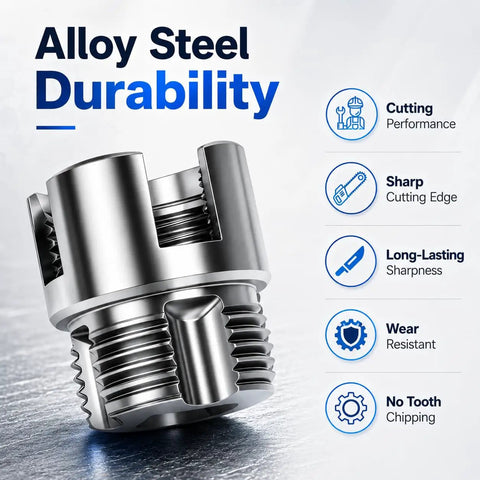 DIY PVC Pipe Threading Kit For Drill With Tape Internal And External Threading Tool One Half Inch Three Quarter Inch One Inch NPT For PVC CPVC ABS Pipes Pipe Thread Cutting And Repair For Home And Garden Irrigation, alloy steel threading tool