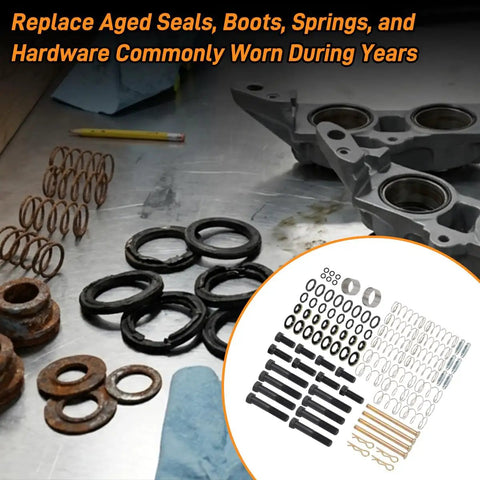 Chevrolet Corvette Complete Brake Caliper Rebuild Kit DIY Friendly With Installation Tool And Hardware For 1965 To 1982
