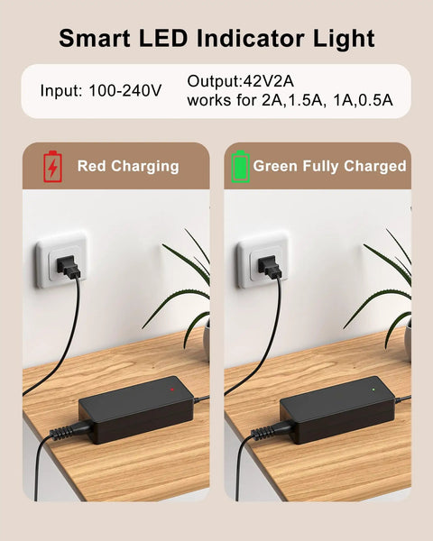 42V Replacement Charger For EB Series Electric Scooters And Swagger 3 SG Models EB5 Pro EB7 Elite Plus EB8 EB9 EB10 EB11 EB12 SwagCycle EB1 And Swagger Foldable Electric Scooter And E Bike Charger