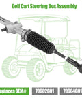 Beefed Up Golf Cart Steering Box Assembly For EZGO TXT And MPT 2001 Up Rack And Pinion Gear Box Replaces 70964-G01 70602-G01