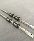 Two Piece Linear Guide Rail Kit With HGH15CA Slider And HGW15CC Flange For CNC Machines And 3D Printers, 800mm Rail
