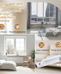 No Fuss 4 Pack Window Sash Lift Handles For Double Hung Frames Heavy Duty Die Cast Zinc Construction Smooth Everyday Grip White Replacement Hardware 3-5/16 Inch Kit Rock Solid displayed in a modern room setting.