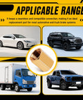 Rust-Resistant 3/16 Brake Line Fittings With 3/8-24 Precision Thread, Universal Double Flared Brake Line Adapter Kit For Automotive And Truck Repair, Inverted Flare Compatible, Secure Tight Connections; brass fitting with cars and trucks