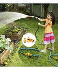 Heavy Duty Garden Hose Quick Connect Set With Snap Fit Brass And Plastic Connector Kit For Leak Proof Repair Joint One Step Attachment And Detachment To Stop Water Waste Outside, child watering garden