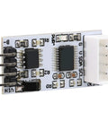 RS485 Temperature And Humidity Sensor Module With 12V Power For Industrial Monitoring, Compact Bus Module With Easy Wiring And Stable Signal, Perfect For Real Time Environmental Tracking In Electronics Projects close-up PCB with 4-pin connector