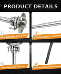 Product details of Rear Axle Shaft Replacement Kit for Wrangler JK 2007 to 2018, highlighting heavy duty 30 spline axle.