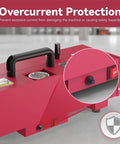 Hoadhen 1200W Electric PVC Conduit Heater For 1/2 To 2 Inch Pipes showing overcurrent protection feature and controls.