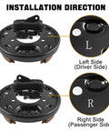 Rear Golf Cart Brake Assembly Kit for TXT PDS Medalist and Yamaha G-series, driver and passenger sides, installation directions