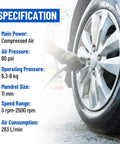 Air Tire Repair And Polishing Kit With Low Speed 2500 RPM Buffer Patch Roller Inner Liner Scraper Tungsten Steel Buff Wheel