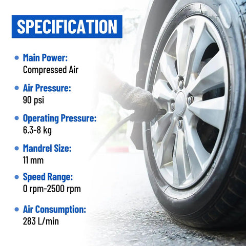Air Tire Repair And Polishing Kit With Low Speed 2500 RPM Buffer Patch Roller Inner Liner Scraper Tungsten Steel Buff Wheel