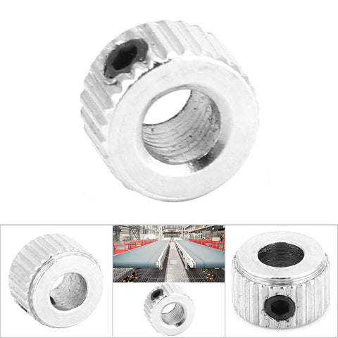 Close-up of Lockin Shaft Collar Kit 10 Pcs 5.1mm Electroplate Ferronickel Ring with patterned bushing and smooth knob operation.