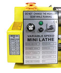 Heavy Duty 7 X 14 Precision Benchtop Mini Milling Lathe With Smooth Variable Speed Up To 2500 RPM And Digital Readout control panel