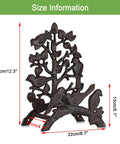 Cast Iron Garden Hose Holder Wall Mount For Outdoor Use Hose Hanger And Reel Storage Organizer Rack with bird design