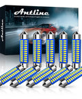 Ultra Bright 41mm LED Bulbs 12V Canbus Error Free Interior Dome Map Vanity Sun Visor Lights Pack of 10 for Cars 6000K White 360 Degree Illumination 3014 SMD LEDs 22 Pieces 300 Percent Brighter