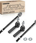 Four Piece Front Inner And Outer Tie Rod End Kit For Dodge Charger Challenger And Chrysler 300 RWD 2011 To 2020 V8 With Competition Suspension Durable Steel For Precise Steering And Easy Install, four tie rods and box