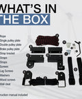 Heavy Duty Garage Ceiling Hoist For Cargo Box Pulley System Holds 150 Lbs With Pulley Lift For Rooftop Carriers boxed parts