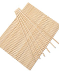 50 Pack Straight Up Real Deal Wooden Dowel Rods 1/4 X 12 Inches Natural Hardwood Craft Sticks For Baking And Weekend Diy Kid Safe Non Toxic Smooth Finish Wood Shafts arranged on a flat surface.