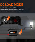 Hella Reliable 12V 40A DC To DC Lithium Battery Charger With Smart Multi Stage Charging showing DC Load Mode and connections.