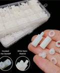 Four Box Hex Spacer Kit M2 0.5 M3 M4 Non Conductive White Nylon Insulated Hex Standoffs For Drones Quadcopters And PCBs Spacer Column Screws Nuts Washers Assortment 445 Pieces, white nylon hex standoffs in storage box