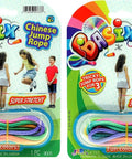 Rainbow Color Chinese Jump Rope Set Of Two Elastic Jump Ropes For Kids 72 Inch Long Stretch Rope For Outdoor Games And Group Play