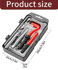 15 Pcs M14x1.5 Female Thread Repair Inserts Kit With Helicoil Style Inserts Pro Grade Drill And Tap Tools in organizer box