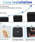 Installation guide for Top Shelf Heavy Duty 48 Pack Sound Proof Foam Panels High Density Acoustic Wedge Tiles.