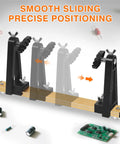 Magnetic PCB Holder With 360 Degree Rotation And Helping Hands For Soldering And Repair Portable Aluminum Base