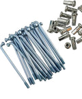 Twenty Piece Set Of 9G Electric Bicycle Spokes With Nipples Made From Premium Steel Thats Super Durable And Rust Resistant Perfect For Road Bikes Motorcycles And Ebikes Available In Lengths From Sixty Five To One Hundred Twenty Millimeters.