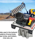 Proportional Dump Truck Valve With PTO Switch for 4 Way Automatic Tipper Control in aluminum plastic build, cab mounted