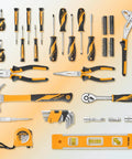 89 Piece Home Tool Set With Hammer And Drill Bits, Ratchet, Wrench, Pliers, Hex Keys, Tape Measure, Screwdrivers, Socket Set, Level