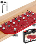 Heavy Duty 2 In 1 Cabinet Drill Template With Reliable Shelf Pin And Hinge Alignment Guide For No Guesswork Diy Cabinetry and tools.