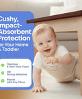 All In One Baby Proofing Kit With 18ft Edge Protectors And 8 Corner Guards Non Toxic Soft Rubber Foam Easy Install highlighted on table edge